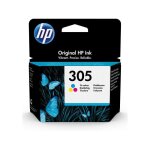 Cartouche d'encre hp 305 authentique tricolore (3ym60ae) pour hp deskjet 2300 / 2710 / 2720 / plus4100, ...