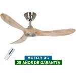 Casafan - ventilateur de plafond eco genuino dc 122 chrome - bois