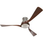 Ventilateur de plafond casafan 314050 eco regento 140cm noyer / chrome bross�