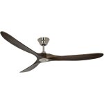 Casafan - ventilateur de plafond eco genuino dc 180 chrome - noyer