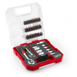 Einhell - set l - case coffret de 37 embouts de vissage et douilles (embouts s2 de 25 mm, cliquet 1 / ...