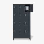 Casiers avec 12 compartiments m�talliques 90x45 h190 pour vestiaire verrouillable krakatoa