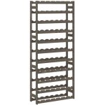 Dcoshop26 - casier range bouteilles tagre de rangement vin pour 77 bouteilles 11 niveaux en bois de ...