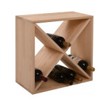 Outils et nature - casier range bouteille vin en bois naturel pour cave et cellier a vin - meuble de ...