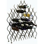 Casier � vin  grand feu  m�tal fer forg� pour 40 bouteilles porte - bouteilles 95 cm