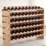 Casier à vin range bouteilles, 6 niveaux pour 60 bouteilles en bois Étagère à bouteilles de vin dimensions ... Casier à vin range bouteilles, 6 niveaux pour 60 bouteilles en bois Étagère à bouteilles de vin dimensions ...