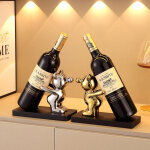 Casier � vin rouge ornements en c�ramique ours lumi�re luxe haut de gamme salon entr�e de la maison salle ...