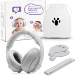 Casque anti bruit bb, 2 en 1 casque anti bruit enfant confortable et rglable, protection auditive ...