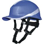 Casque de chantier bleu diamond v up forme casquette baseball serrage rotor delta plus - diam5upblfl