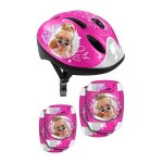 Casque + coudieres / genouilleres - barbie - stamp