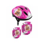 Stamp - casque + coudieres / genouilleres barbie - rose - enfant