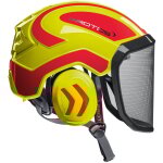 Protos - casque forestier / casque de protection kox integral arborist f39 jaune fluo / rouge