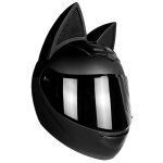 Casque de moto intgral avec oreilles de chat, confortable et respirant, pour hommes et femmes, toutes ...