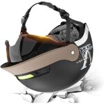 Casque open face casque ouvert avec visi�re