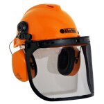 Casque de protection avec visi�re en filet et �couteurs 3155012 original oleomac efco