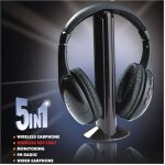 Trade shop traesio ? casque sans fil 5 en 1 ? �coute musique mp3, radio fm ? distance op�rationnelle ...