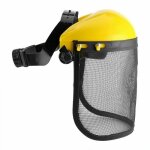 Casque de scurit visire maille professionnel , travaux forestiers casque acier rglable masque complet ...