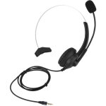 Casque t�l�phonique anti - bruit pour centre d'appels - confortable et l�ger - prise 3. 5mm