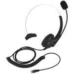 Casque t�l�phonique anti - bruit pour centre d'appels - confortable et l�ger - prise cristal