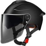 Casque trottinette electrique adulte, casque velo homme femme avec visire et lunettes, casque de cyclisme ...