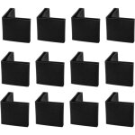 Casquettes pieds jambes meuble patin en fer d'angle 40 x 40 mm forme l en plastique bureau jambe capuchon ...