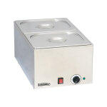 Casselin - bain - marie inox avec 2 bacs gn 1 / 2 cbm2