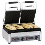 Casselin - grill panini double premium rainurée - rainurée avec minuteur Casselin - grill panini double premium rainurée - rainurée avec minuteur