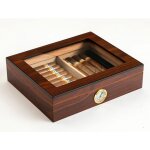 ? cave � cigares en c�dre avec humidificateur et hygrom�tre ? finition mate givr�e ? s�curise vos cigares ...