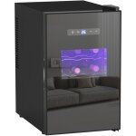 Cave  vin 15 bouteilles 39l t. 5 - 18c clairage led cran tactile numrique porte verre anti - uv ...