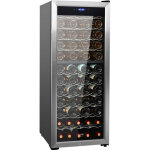 Cave a vin 80 bouteilles, refrigerateur a vin a double zone et a double temperature, frigo vin avec commande ...