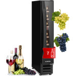 Klarstein - cave a vin encastrable, caves  vin de 20l avec une porte en verre, cave a vins  zone unique, ...