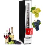 Klarstein - cave a vin encastrable, caves  vin de 20l avec une porte en verre, cave a vins  zone unique, ...