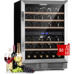 Klarstein - cave a vin, rfrigrateur  vin avec porte en verre, cave  vin de vieillissement double ...
