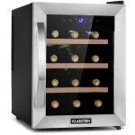 Klarstein - cave a vin, rfrigrateur  vin sur pieds avec porte en verre, cave  vin de vieillissement, ...