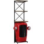 Avimac - cave  vin tracteur 49x31x172 cm bois massif de manguier
