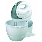 Bomann - cb 336 m�langeur avec cuve rotative et batteur � main en un, 5 vitesses + turbo blanc / gris ...