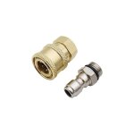1 / 4'' ensemble nettoyeur haute pression rapide connecteur coupleur haute en laiton adaptateur raccord ...