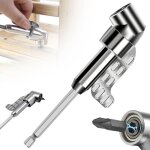 Ccykxa 105� perceuse d'angle droite adaptateur de visseuse d'angle renvoi d'angle visseuse kit porte ...