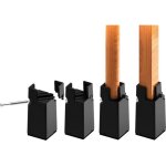 Ccykxa - 12pcs rehausseurs de meubles r�glables 10 cm avec pince � vis, 4 pouces rehausseur pieds de ...