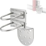 Ccykxa 150x90x2mm 1 pi�ces support de poteau d'antenne avec double boulons en u placage de fer dacromet ...