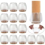 Ccykxa 16 pcs couvre - pieds de chaise pieds de meubles ronds pour glissires de meubles de 12 mm  16 ...