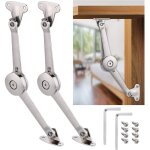 Ccykxa - 2 pcs charni�re de soutien de couvercle � fermeture douce avec vis et cl� allen, nickel satin�, ...