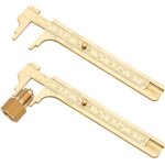 Ccykxa lot de 2 petits pieds � coulisse analogiques pratiques - mini jauge coulissante en laiton - double ...