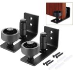 Ccykxa 2 pi�ces multifunctional guide de plancher bas de porte de grange rouleau r�glable guide au sol ...