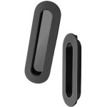 Ccykxa - lot de 2 poign�es - noir pour porte coulissante encastrables poign�es pour tiroirs armoires ...