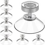 Ccykxa lot de 20 ventouses multi - usages � 32mm avec filetage m4x10mm pour vitres, tables en verre, ...