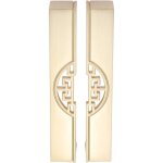 2pcs poignes de meuble dores entraxe 128mm poigne de placard bouton d'armoire de style rtro vintage ...