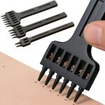 Ccykxa 3 pi�ces outils de poin�onnage en cuir - kit diy pour bracelets de montre, ceintures, toile et ...
