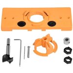 Ccykxa 35mm charni�re jig ennuyeux trou guide de per�age cutter ensemble de m�ches porte ennuyeux trou ...