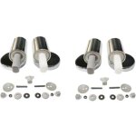 Ccykxa lot de 4 kit de remplacement pour abattant wc traditionnel et contemporain avec charni�res � fermeture ...